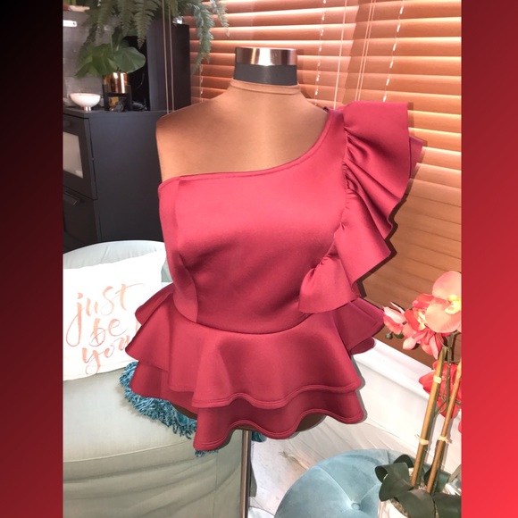 Fashion to Figure Tops - FTF Fashion to figure ruffle and peplum top 2X NWT
